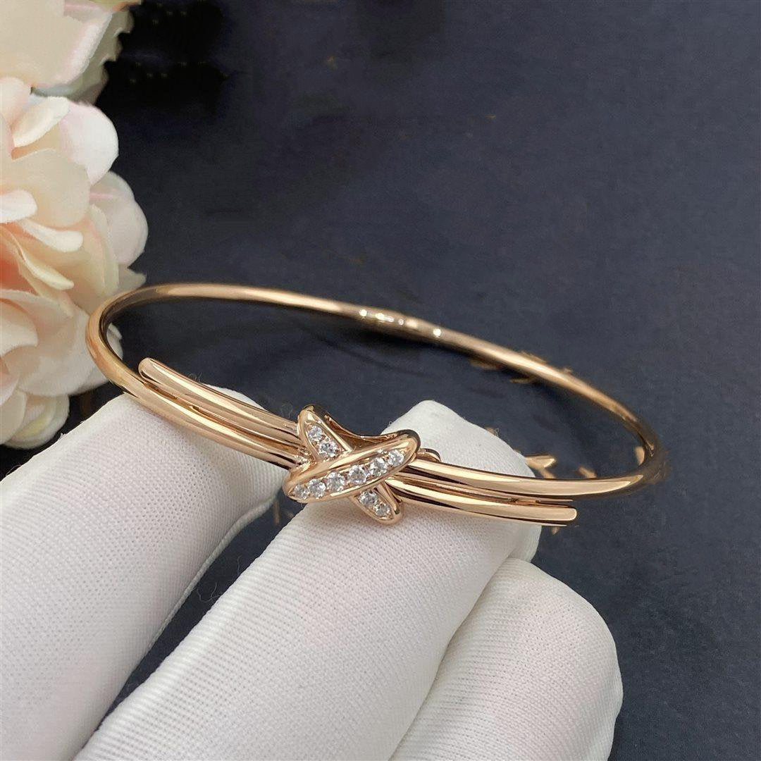 [⭐Luxery]JEUX DE BRACELET PINK GOLD DIAMONDS