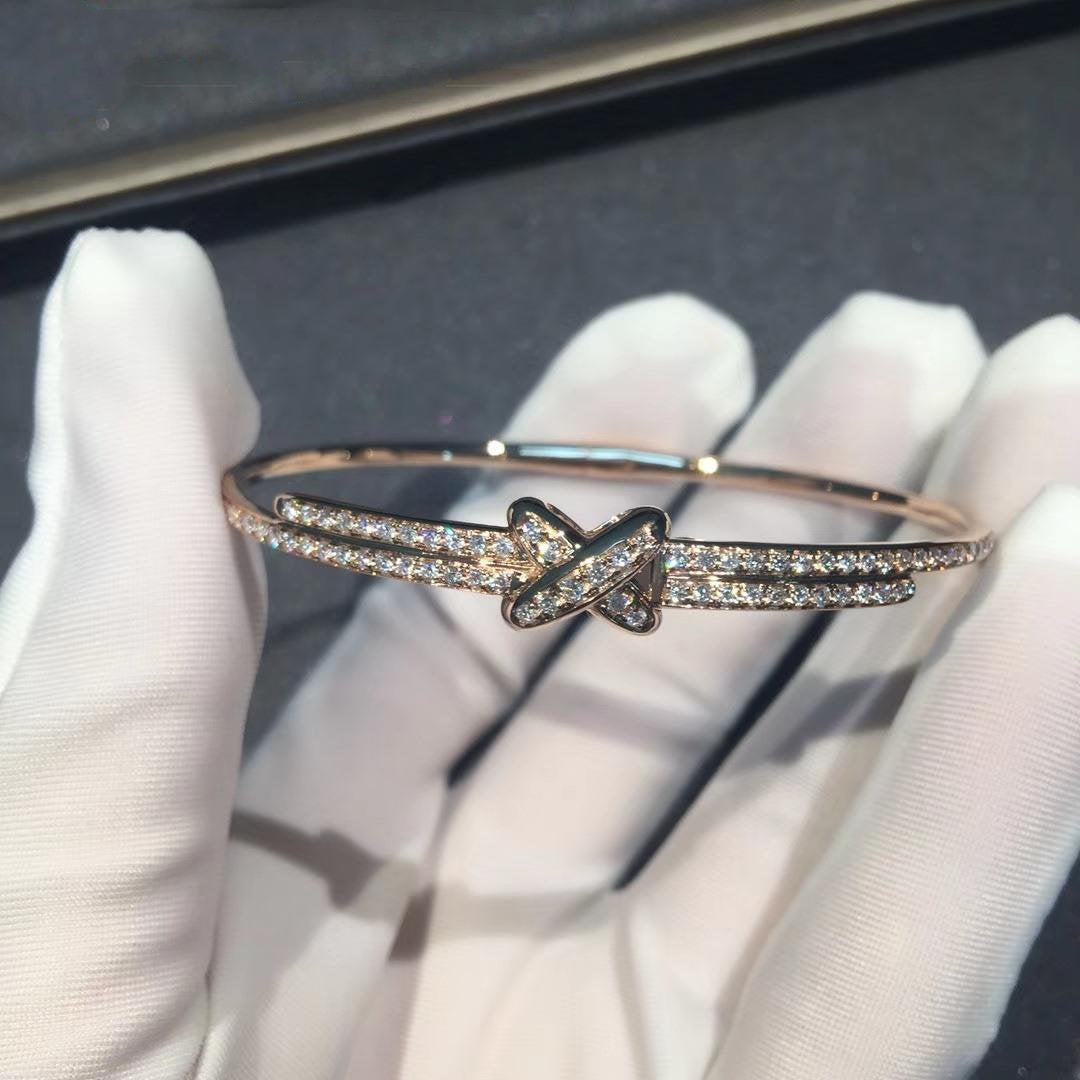 [⭐Luxery]JEUX DE BRACELET DIAMONDS PINK GOLD