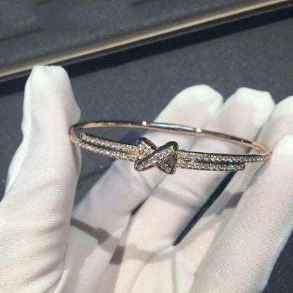 [⭐Luxery]JEUX DE BRACELET DIAMONDS PINK GOLD