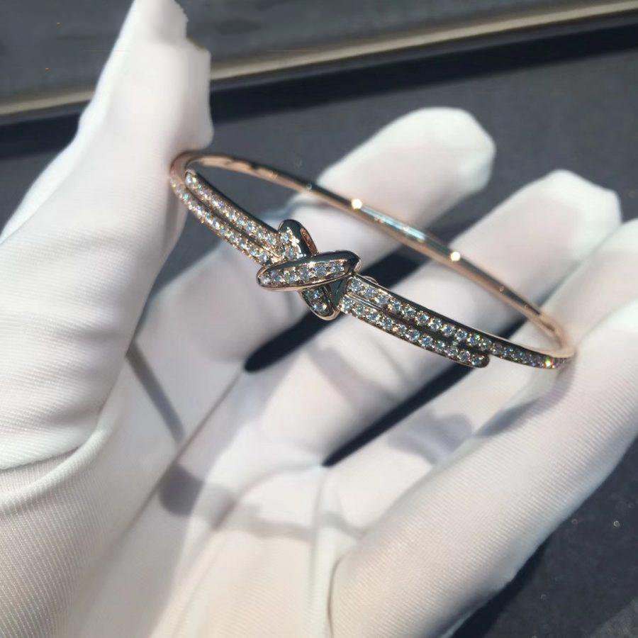[⭐Luxery]JEUX DE BRACELET DIAMONDS PINK GOLD