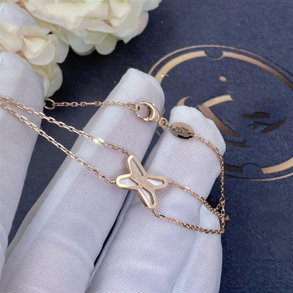 [⭐Luxery]JEUX BRACELET WHITE MOP PINK GOLD 1 DIAMOND