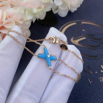 [⭐Luxery]JEUX BRACELET TURQUOISE PINK GOLD 1 DIAMOND