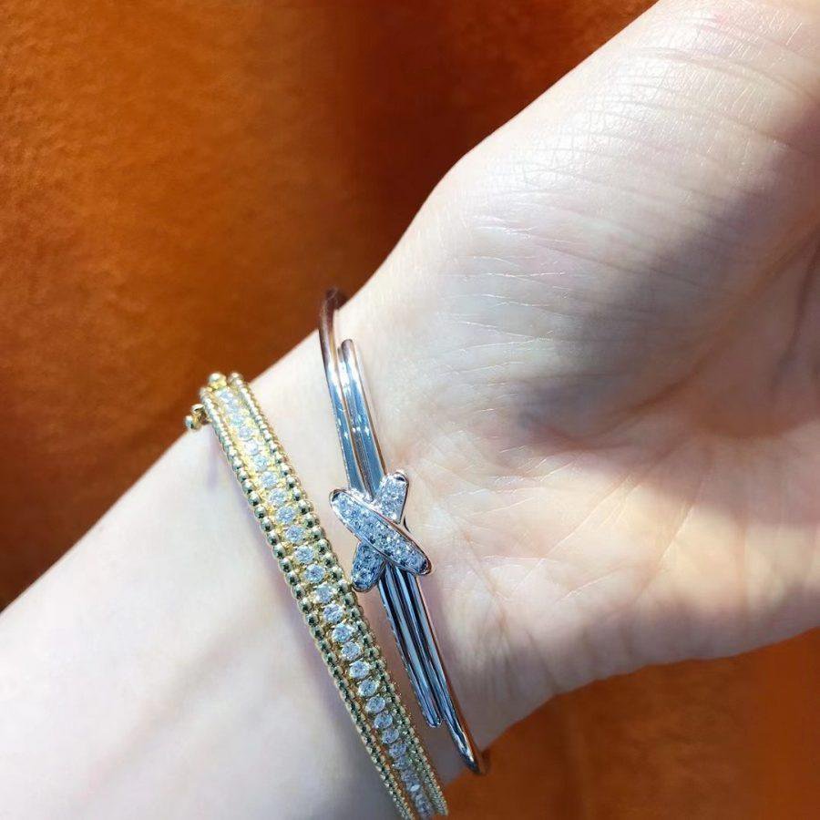 [⭐Luxery]JEUX DE BRACELET SILVER DIAMONDS