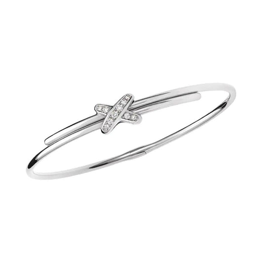 [⭐Luxery]JEUX DE BRACELET SILVER DIAMONDS