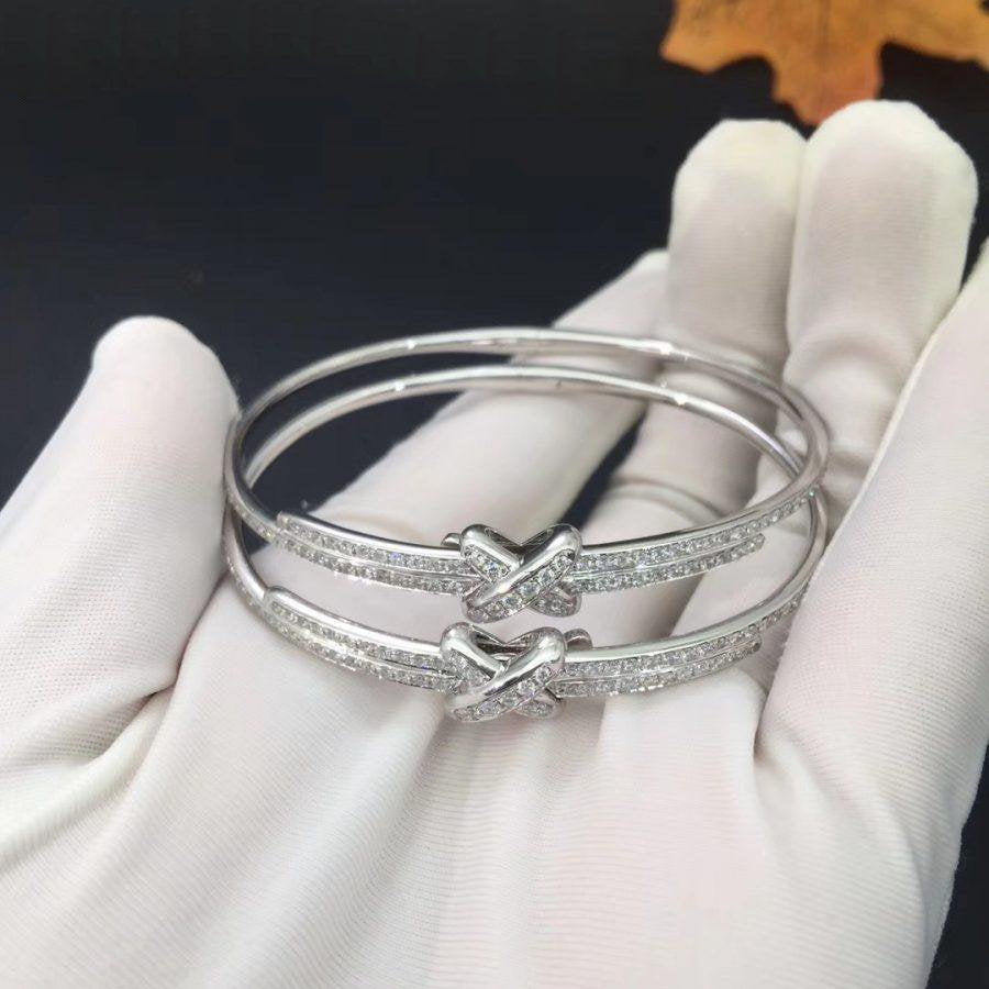 [⭐Luxery]JEUX DE BRACELET DIAMONDS SILVER