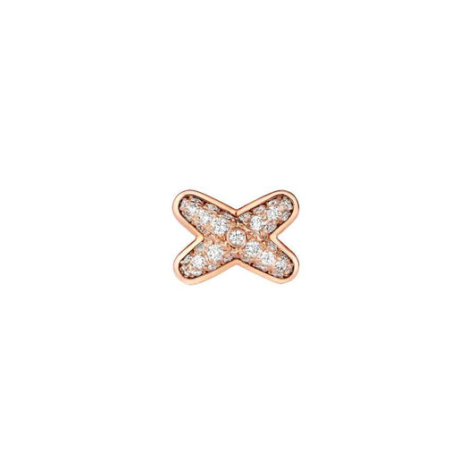 [⭐Luxery]JEUX DE PINK GOLD DIAMOND EARRINGS