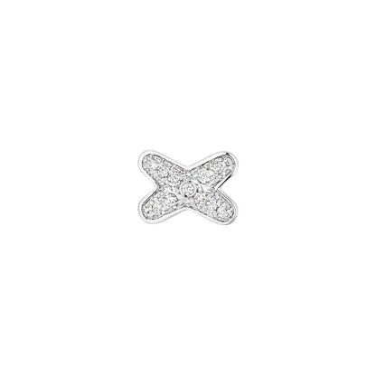 [⭐Luxery]JEUX DE SILVER DIAMOND EARRINGS