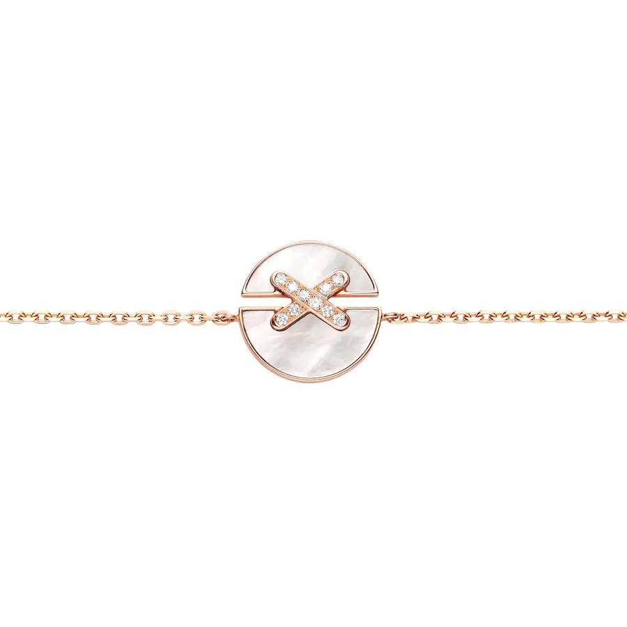 [⭐Luxery]JEUX DE BRACELET MOP PINK GOLD DIAMONDS