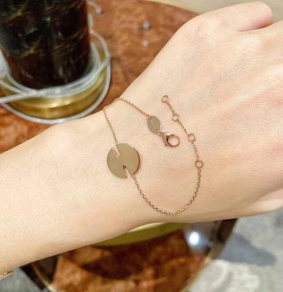 [⭐Luxery]JEUX DE BRACELET MOP PINK GOLD DIAMONDS