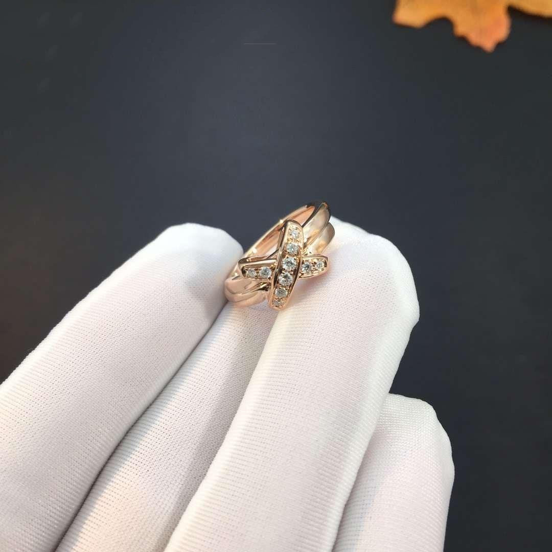 [⭐Luxery]JEUX DE PINK GOLD DIAMOND RING