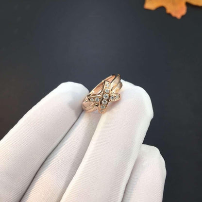 [⭐Luxery]JEUX DE PINK GOLD DIAMOND RING