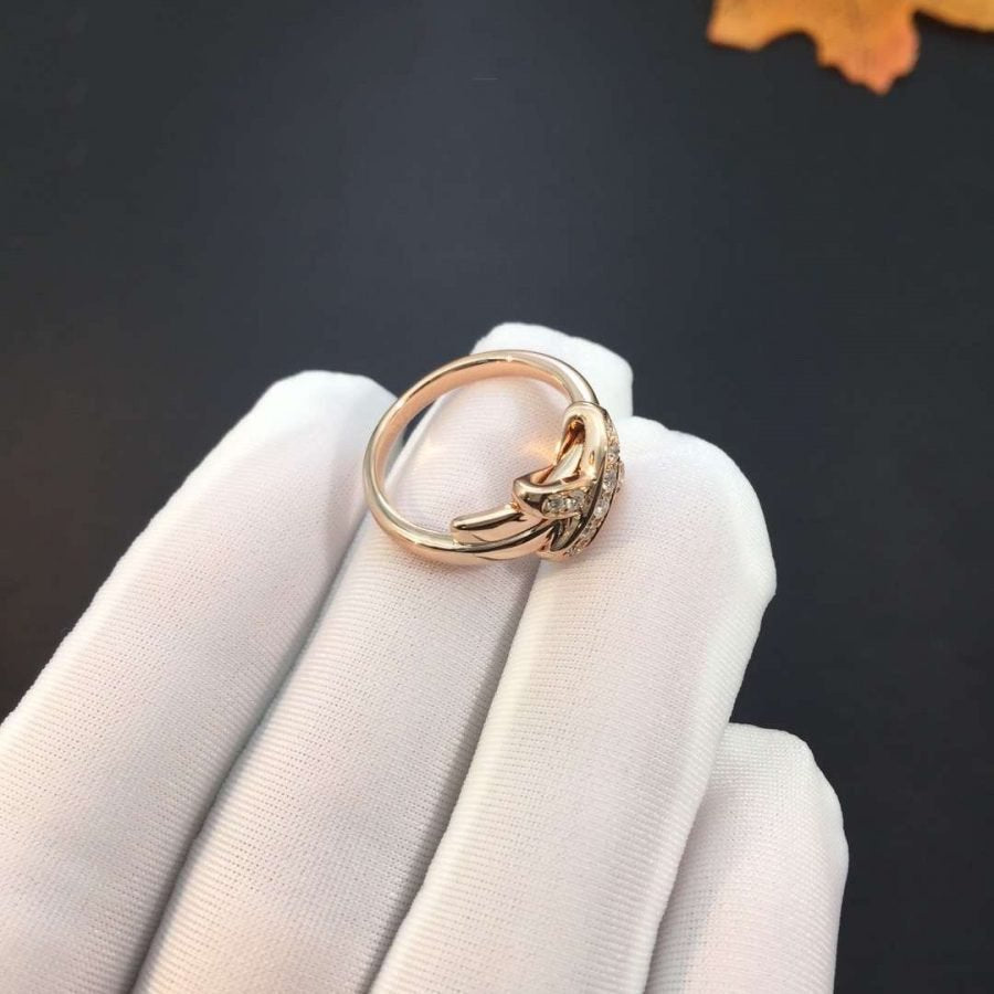 [⭐Luxery]JEUX DE PINK GOLD DIAMOND RING