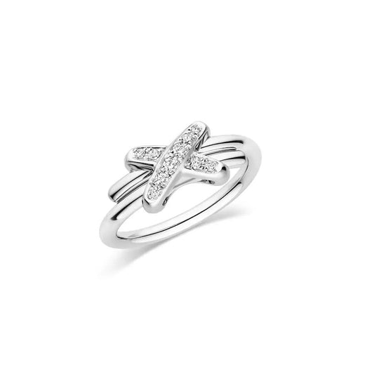 [⭐Luxery]JEUX DE SILVER DIAMOND RING