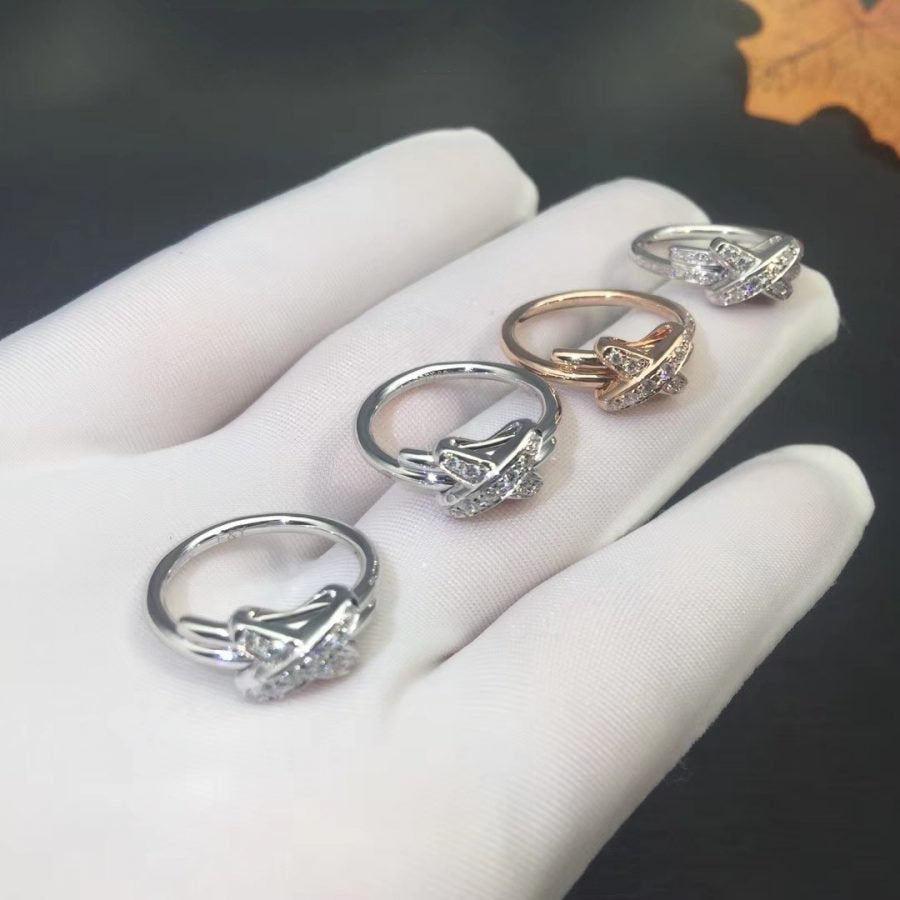 [⭐Luxery]JEUX DE SILVER DIAMOND RING