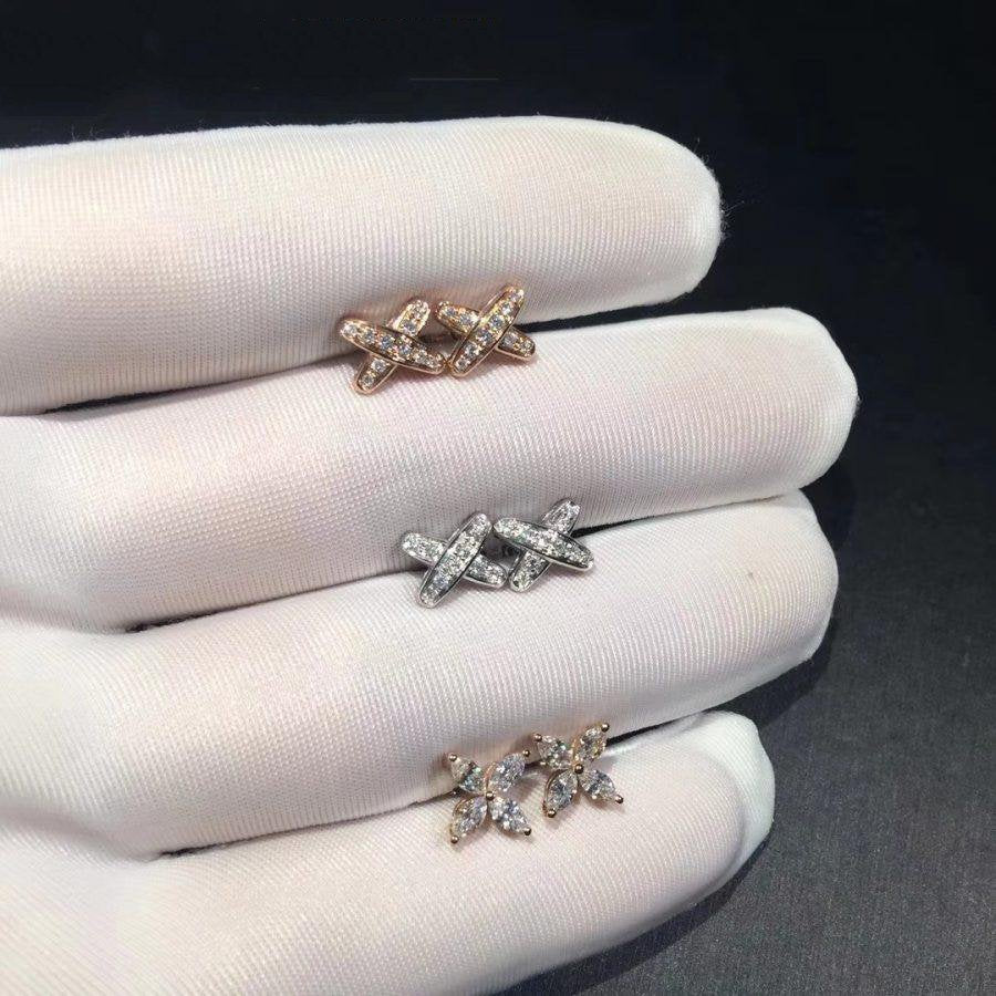 [⭐Luxery]JEUX DE DIAMOND EARRINGS
