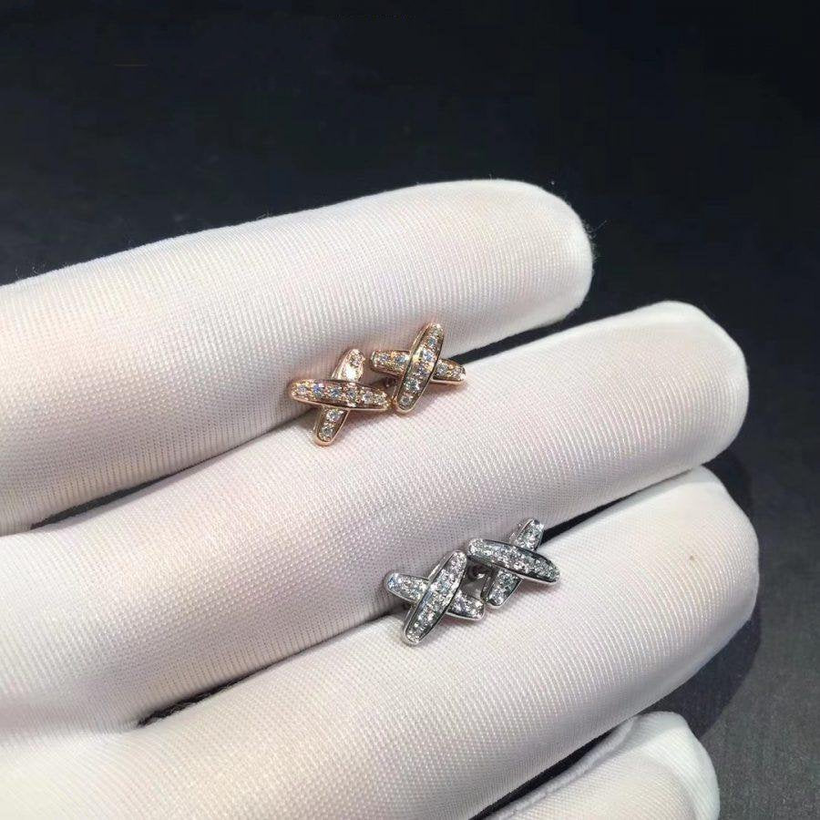 [⭐Luxery]JEUX DE DIAMOND EARRINGS