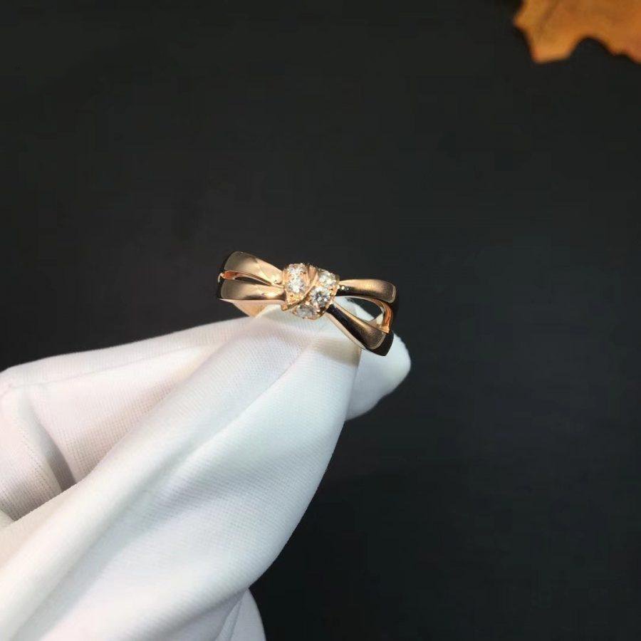[⭐Luxery]LIENS RING PINK GOLD DIAMOND