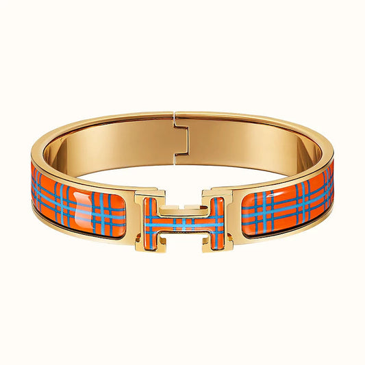 [⭐Luxery]H TARTAN BRACELET 12MM