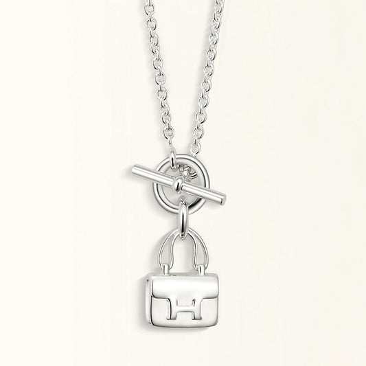 [⭐Luxery]POP H PEDANT SILVER NECKLACE