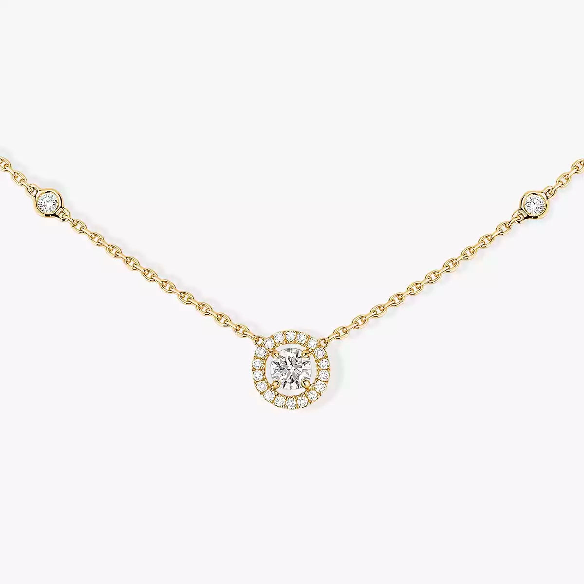 [⭐Luxery]Diamond Necklace 0,20ct Brilliant Shape Joy