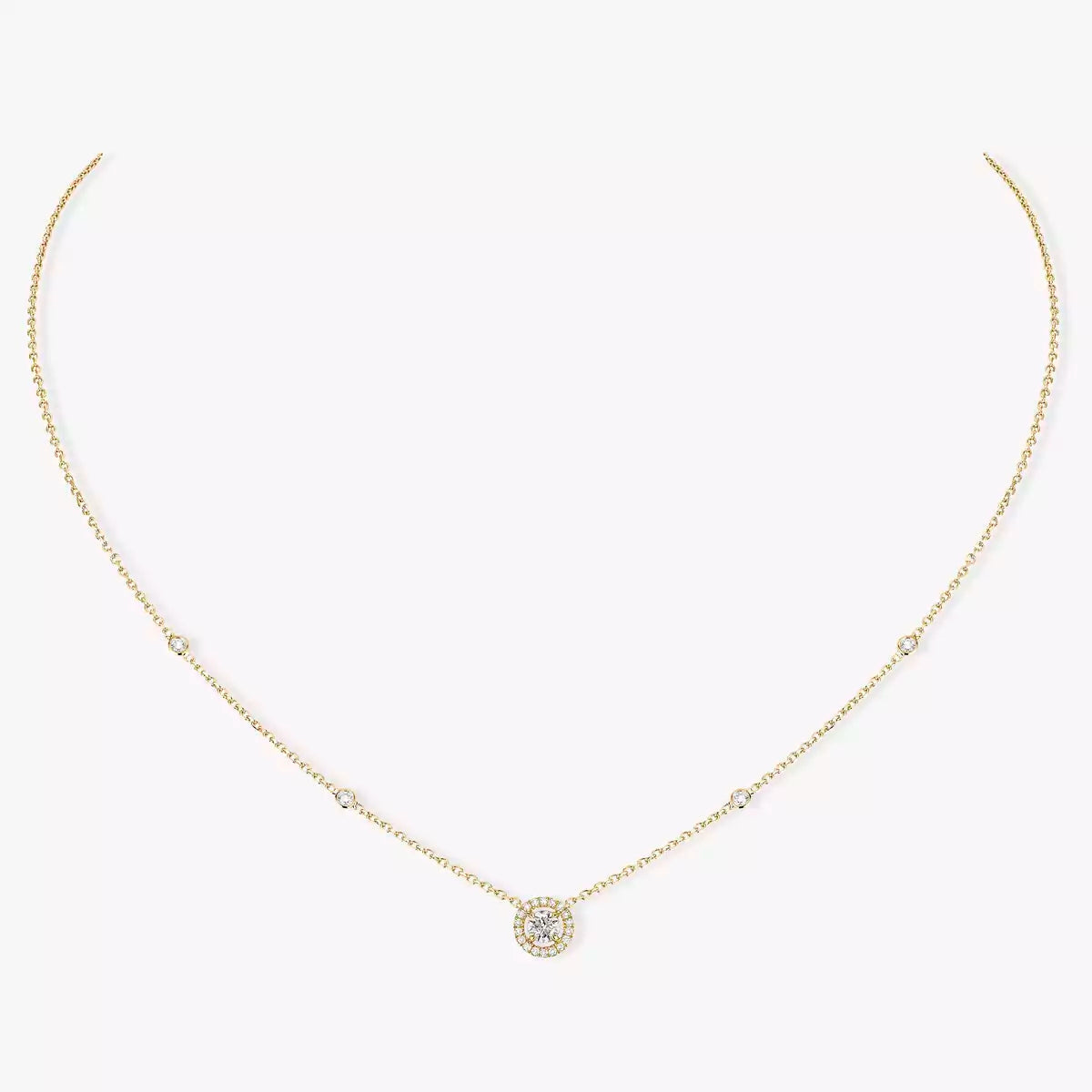 [⭐Luxery]Diamond Necklace 0,20ct Brilliant Shape Joy