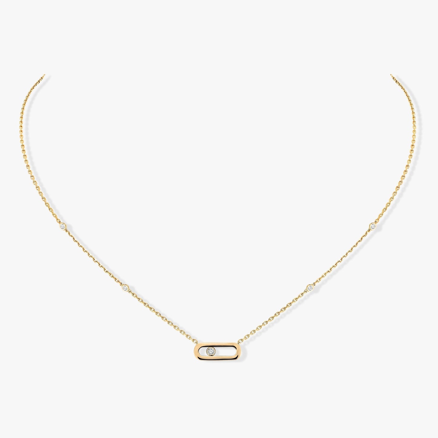 [⭐Luxery]MOVE UNO DIAMOND NECKLACE