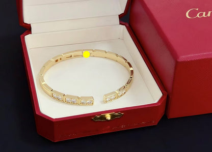 [⭐Luxery jewelrys]LOVE DIAMOND OPEN  BRACELET