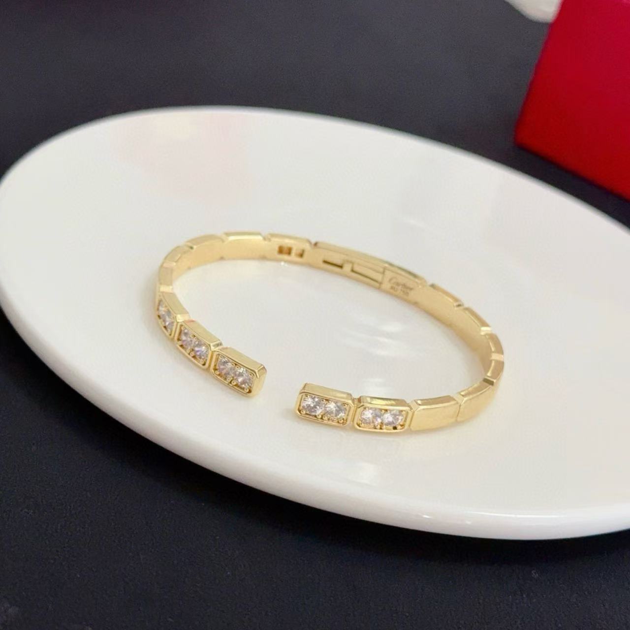 [⭐Luxery jewelrys]LOVE DIAMOND OPEN  BRACELET