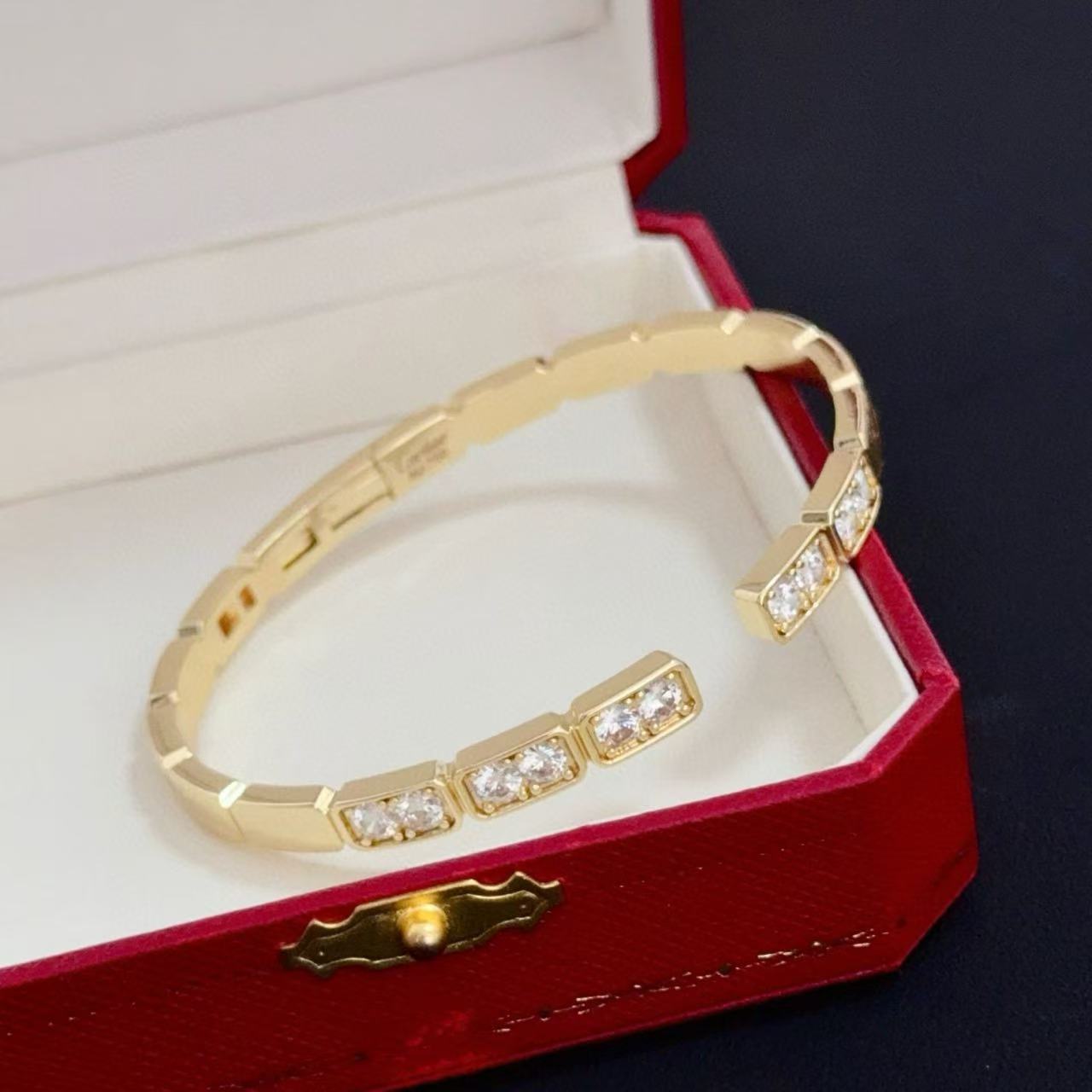 [⭐Luxery jewelrys]LOVE DIAMOND OPEN  BRACELET