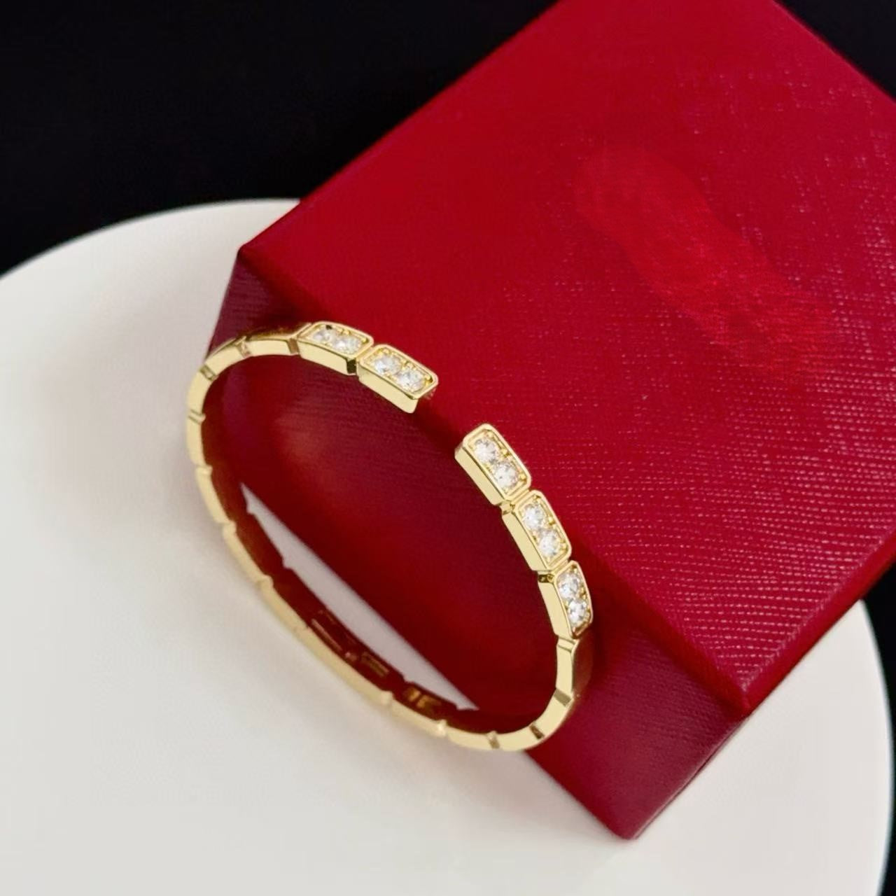 [⭐Luxery jewelrys]LOVE DIAMOND OPEN  BRACELET