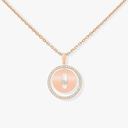 [⭐Luxery]Demo MOVE PM NECKLACE PINK GOLD DIAMOND