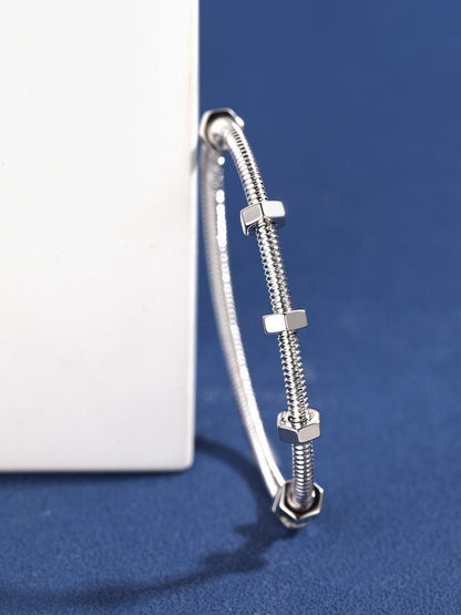 [⭐Luxery jewelrys]CT THREADED BRACELET