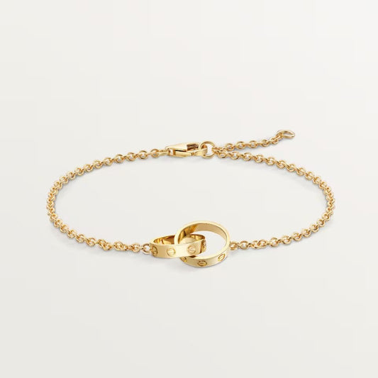 [⭐Luxery]LOVE BRACELET DOUBLE RING