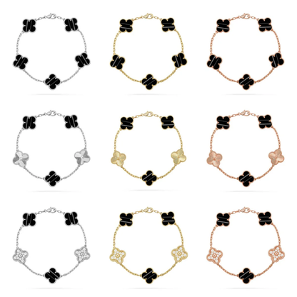 [⭐Luxery] CLOVER 5 MOTIF PULSAR STONE BRACELET COLLECTION