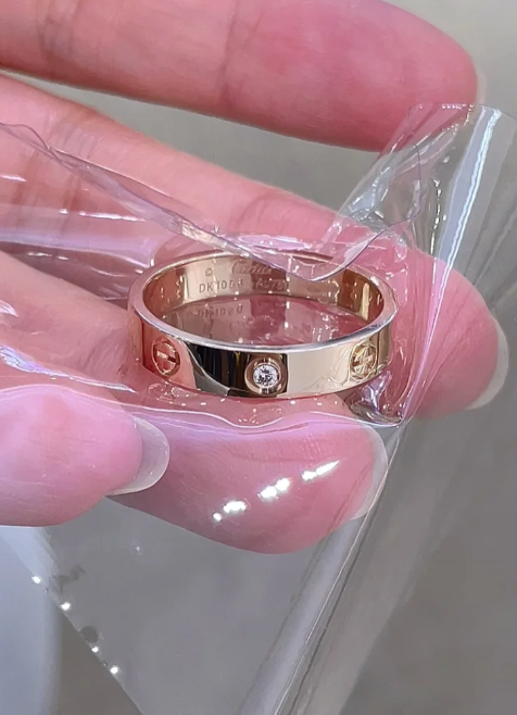 [⭐Luxery]LOVE RING 4MM 1 DIAMOND