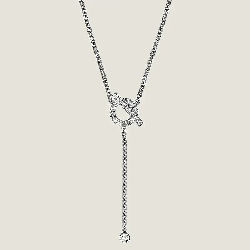 [⭐Luxery]FINESSE SILVER DIAMOND NECKLACE