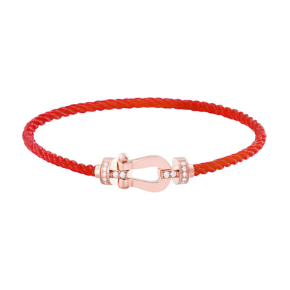 [⭐Luxery]FORCE 10 HALF DIAMOND PINK GOLD RED CORDERI LARGE AND MEDIUM MODEL