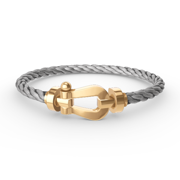 [⭐Luxery]FORCE LARGE HORSESHOE NO DIAMOND BRACELET GOLD