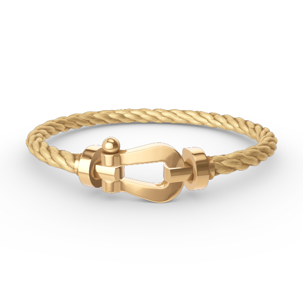 [⭐Luxery]FORCE LARGE HORSESHOE NO DIAMOND BRACELET GOLD