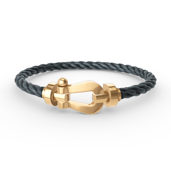 [⭐Luxery]FORCE LARGE HORSESHOE NO DIAMOND BRACELET GOLD