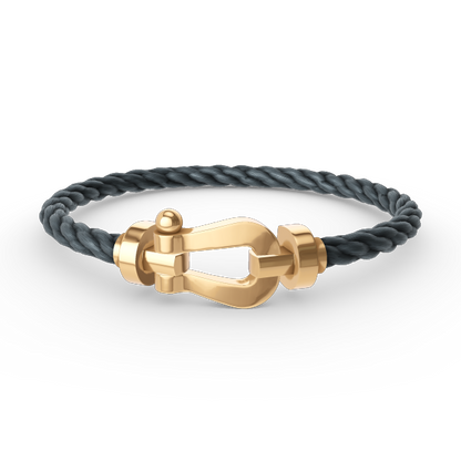 [⭐Luxery]FORCE LARGE HORSESHOE NO DIAMOND BRACELET GOLD