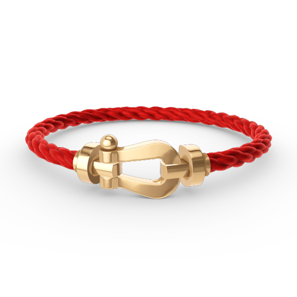 [⭐Luxery]FORCE LARGE HORSESHOE NO DIAMOND BRACELET GOLD