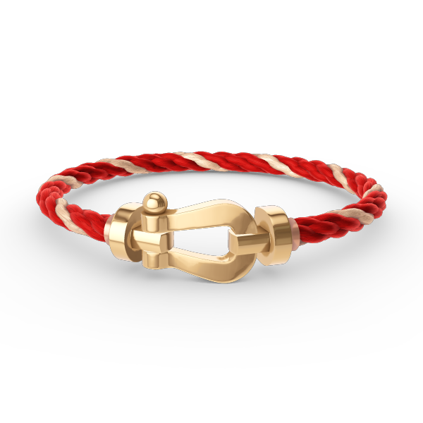 [⭐Luxery]FORCE LARGE HORSESHOE NO DIAMOND BRACELET GOLD