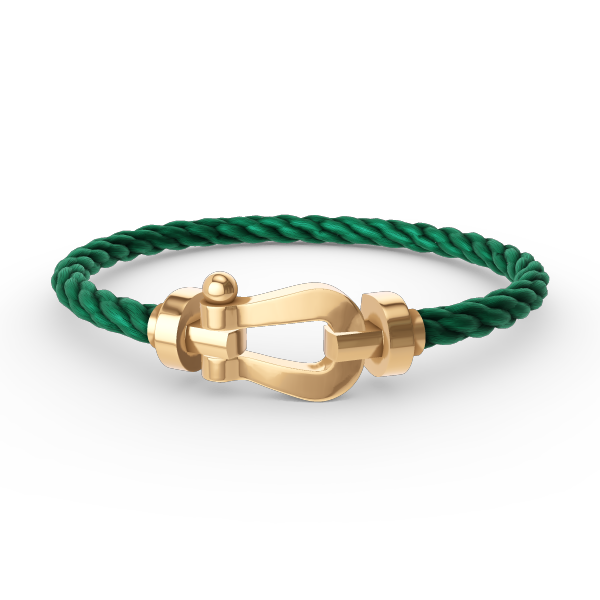 [⭐Luxery]FORCE LARGE HORSESHOE NO DIAMOND BRACELET GOLD