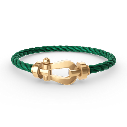 [⭐Luxery]FORCE LARGE HORSESHOE NO DIAMOND BRACELET GOLD