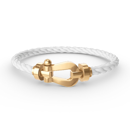 [⭐Luxery]FORCE LARGE HORSESHOE NO DIAMOND BRACELET GOLD