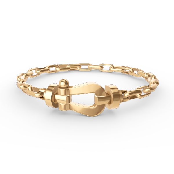 [⭐Luxery]FORCE LARGE HORSESHOE CLASP  METAL BRACELET