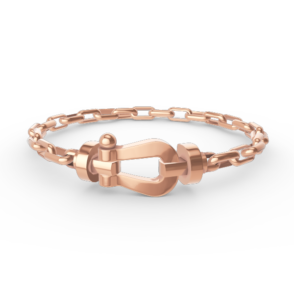 [⭐Luxery]FORCE LARGE HORSESHOE CLASP  METAL BRACELET