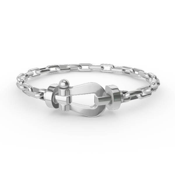[⭐Luxery]FORCE LARGE HORSESHOE CLASP  METAL BRACELET