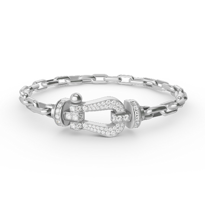 [⭐Luxery]FORCE LARGE HORSESHOE CLASP  METAL BRACELET